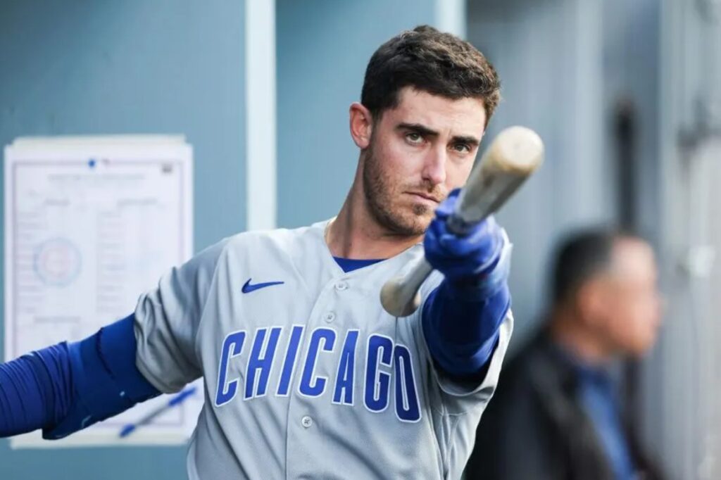 Cody Bellinger, NL Player of the Month, seen in action during July 2023.
