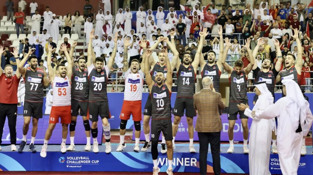 Turkish male volleyball players elevate their standards following their victory at the FIVB Challenger Cup.